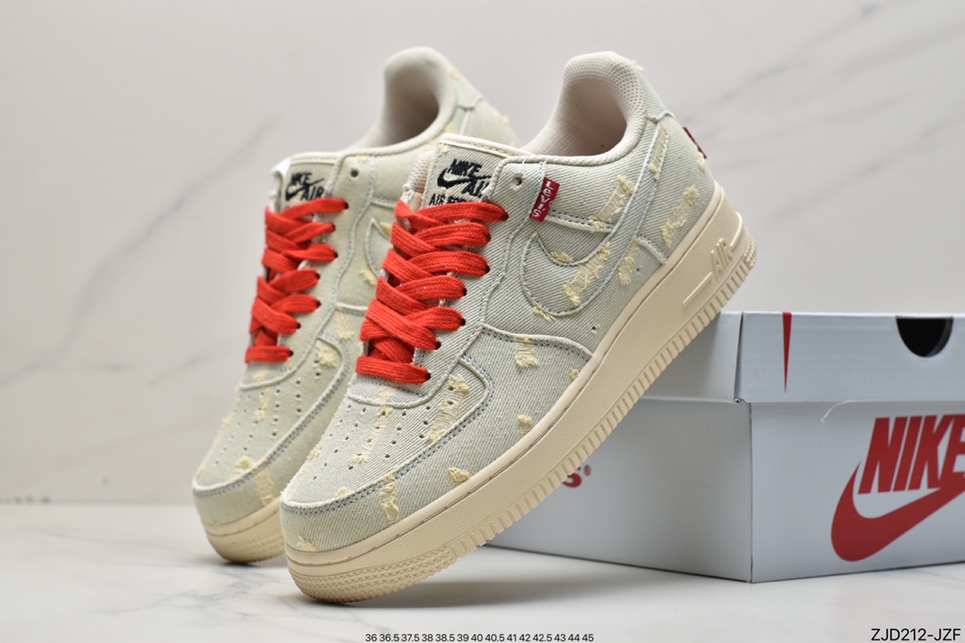 240 Air Force 1 '07 Low “李维斯”水洗牛仔原楦头原纸板VI6396-158