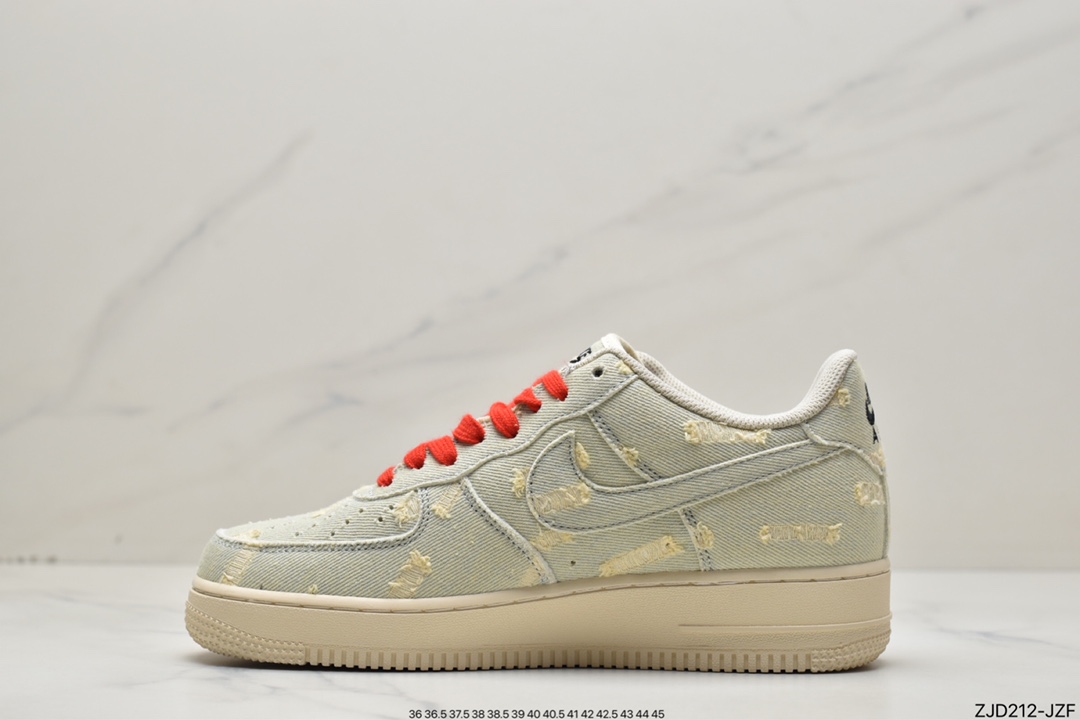 240 Air Force 1 '07 Low “李维斯”水洗牛仔原楦头原纸板VI6396-158