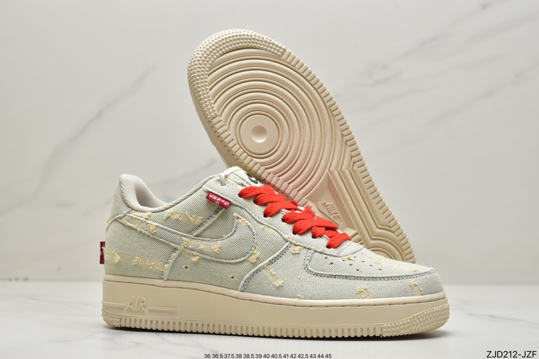 240 Air Force 1 '07 Low “李维斯”水洗牛仔原楦头原纸板VI6396-158