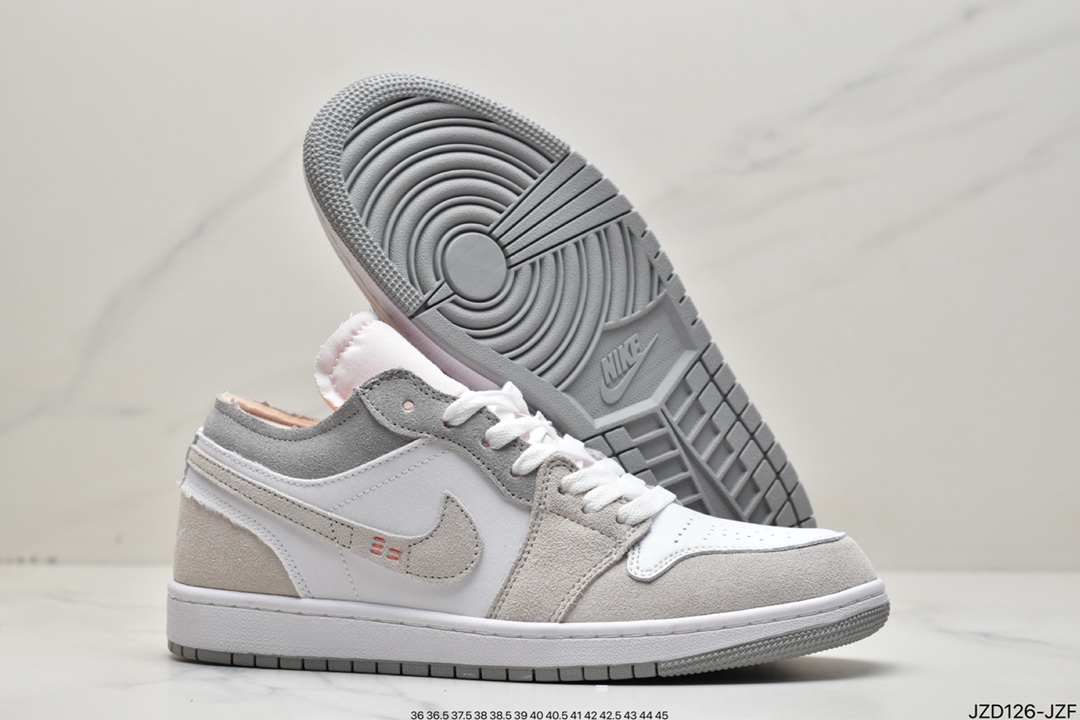140 Air Jordan 1 Low ”White and Phantom” AJ1 乔1米白 复古文化板鞋 DN1635-100