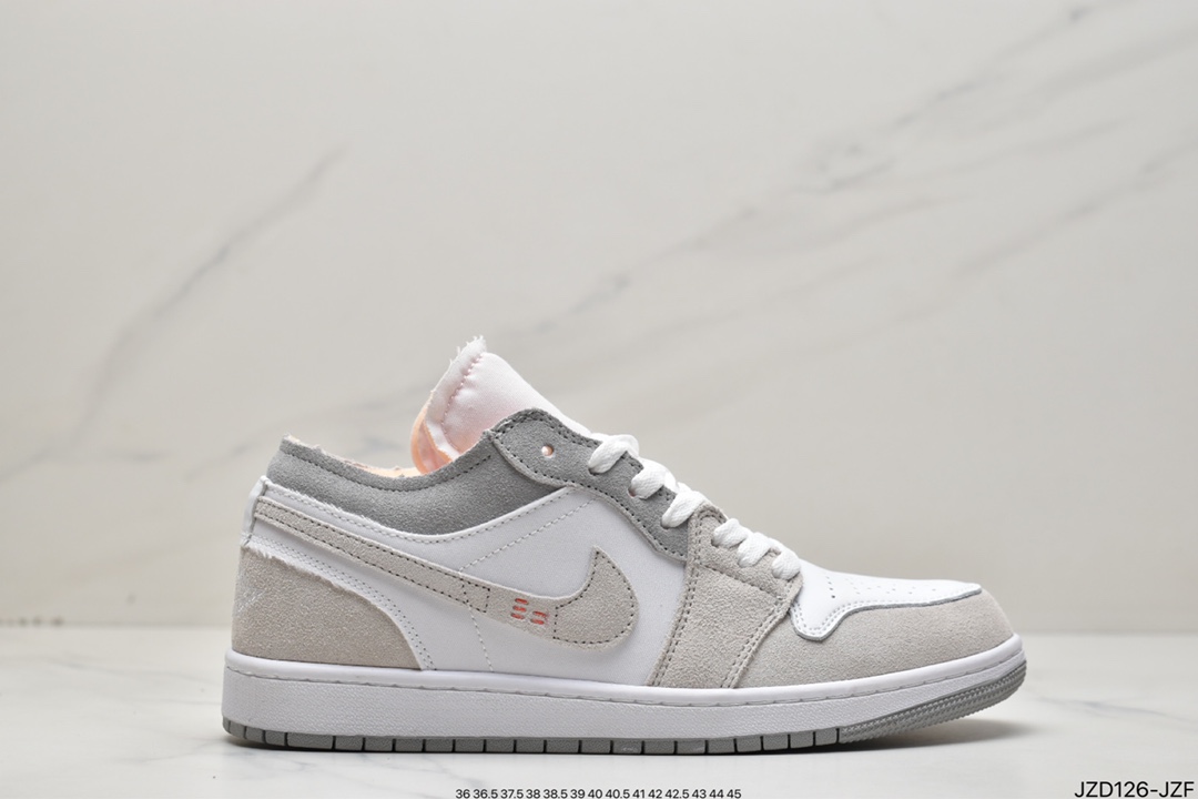 140 Air Jordan 1 Low ”White and Phantom” AJ1 乔1米白 复古文化板鞋 DN1635-100