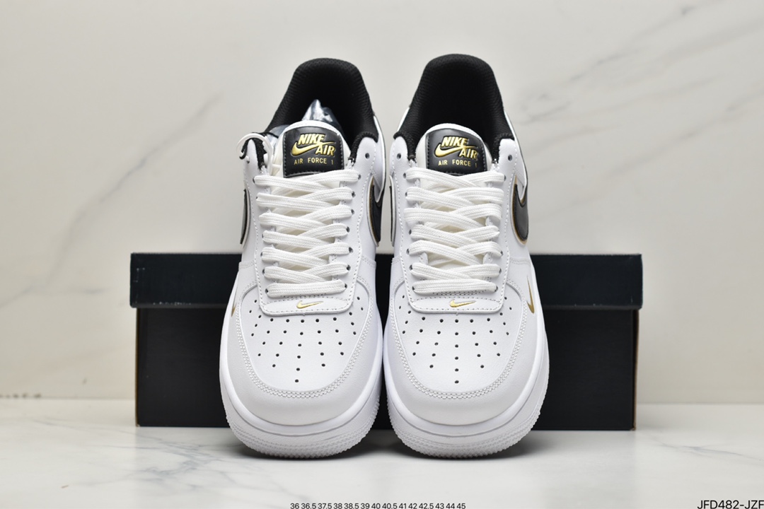 170 Nike Air Force 1 React LV8 白黑金 DA8481-100