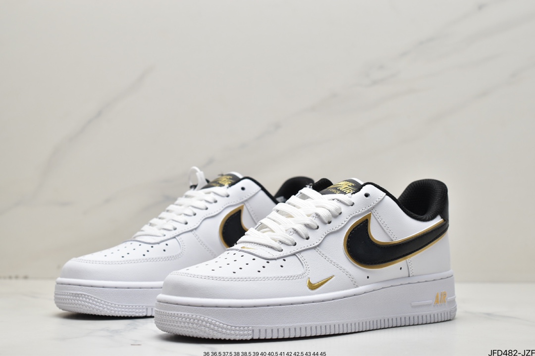 170 Nike Air Force 1 React LV8 白黑金 DA8481-100