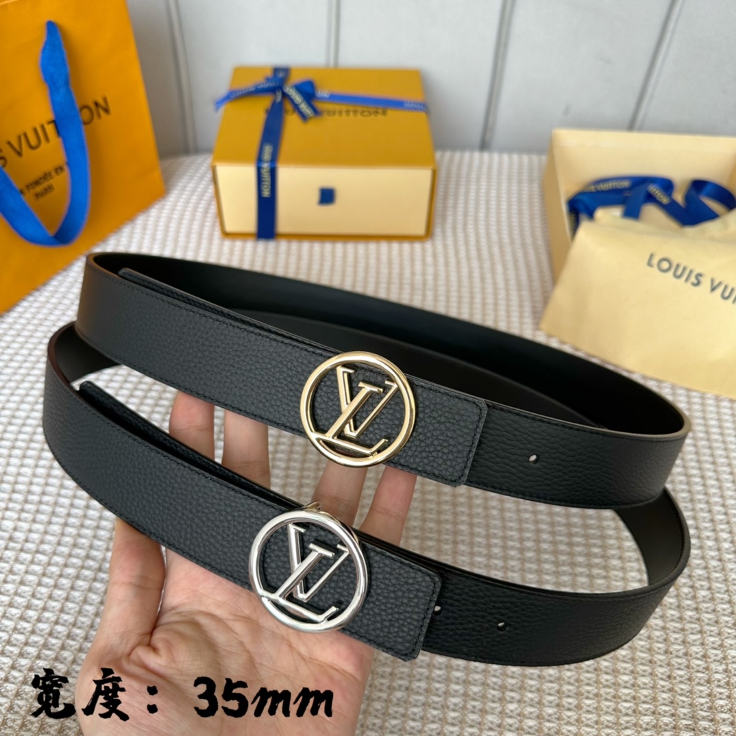 Louis Vuitton Belts Calfskin Cowhide