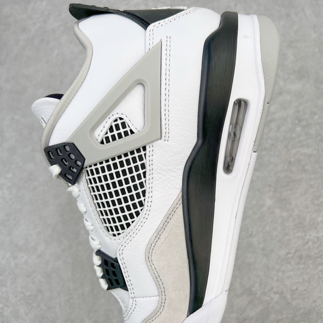 图片[7]-💰460 ＃GX Air Jordan AJ4 Retro 小白水泥 DH6927-111 圈内最强四代 独家外贸特供尺码含 45.5 49.5 50.5 耗时半年巨作 全套原纸板楦头开发 原厂特供皮料加持 确保原汁原味 完美呈现四代版型 一比一鞋头弧度高度鞋身弧度 数据细节工艺流程均保持原鞋一致 原厂TPU网格鞋带扣 正确内里网布 菱角分明不变形无多余毛边 柔软性质感一致于原鞋 市场唯一原厂鞋扣模具 背面可见隐藏注塑口 原厂织唛标 原厂飞人电绣工艺 尾指中部跳三针 独家绑鞋带手法 印刷中底布 四线拉帮 米色美纹纸贴合固定 进口港宝加持 后跟自然饱满 全鞋荧光划线卡点 追求极致完美 每一双都是工艺品 多重QC质检 超越公司货的品控标准 实实在在的免检产品 尺码：40 40.5 41 42 42.5 43 44 44.5 45 45.5 46 47.5 48.5 49.5 50.5 编码：by5936030-运动鞋