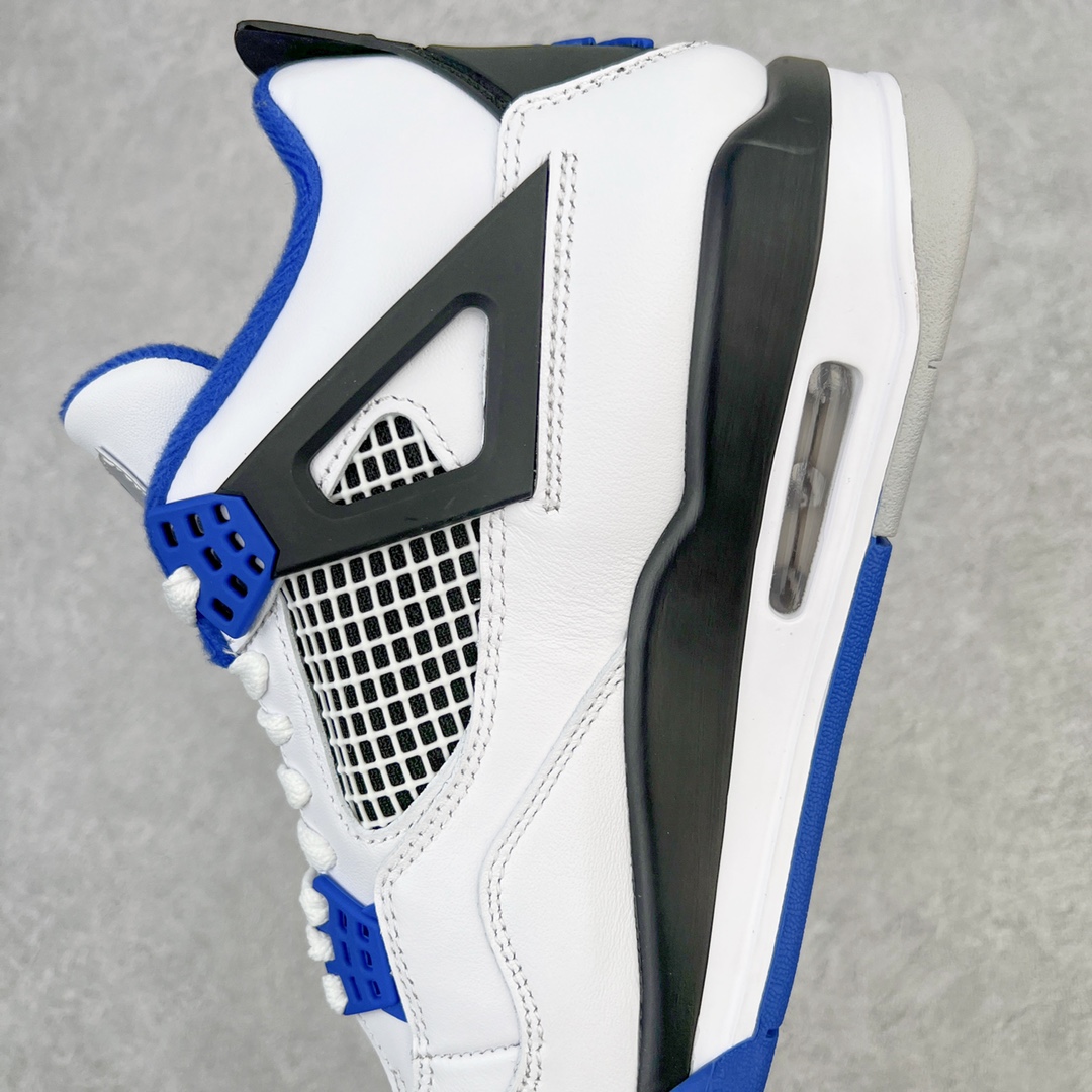 图片[7]-零售💰250 ＃GX/绿X 纯原福利‼Air Jordan AJ4 Retro 赛车蓝 308497-117 圈内最强四代 耗时半年巨作 全套原纸板楦头开发 原厂特供皮料加持 确保原汁原味 完美呈现四代版型 一比一鞋头弧度高度鞋身弧度 数据细节工艺流程均保持原鞋一致 原厂TPU网格鞋带扣 正确内里网布 菱角分明不变形无多余毛边 柔软性质感一致于原鞋 市场唯一原厂鞋扣模具 背面可见隐藏注塑口 原厂织唛标 原厂飞人电绣工艺 尾指中部跳三针 独家绑鞋带手法 印刷中底布 四线拉帮 米色美纹纸贴合固定 进口港宝加持 后跟自然饱满 全鞋荧光划线卡点 追求极致完美 每一双都是工艺品 多重QC质检 超越公司货的品控标准 实实在在的免检产品 尺码：45.5 47.5 48.5 编码：by2936050-运动鞋