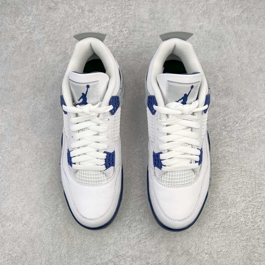 图片[2]-💰460 ＃GX Air Jordan AJ4 Retro 午夜蓝 DH6927-140 圈内最强四代 独家外贸特供尺码含 45.5 49.5 50.5 耗时半年巨作 全套原纸板楦头开发 原厂特供皮料加持 确保原汁原味 完美呈现四代版型 一比一鞋头弧度高度鞋身弧度 数据细节工艺流程均保持原鞋一致 原厂TPU网格鞋带扣 正确内里网布 菱角分明不变形无多余毛边 柔软性质感一致于原鞋 市场唯一原厂鞋扣模具 背面可见隐藏注塑口 原厂织唛标 原厂飞人电绣工艺 尾指中部跳三针 独家绑鞋带手法 印刷中底布 四线拉帮 米色美纹纸贴合固定 进口港宝加持 后跟自然饱满 全鞋荧光划线卡点 追求极致完美 每一双都是工艺品 多重QC质检 超越公司货的品控标准 实实在在的免检产品 尺码：40 40.5 41 42 42.5 43 44 44.5 45 45.5 46 47.5 48.5 49.5 50.5 编码：by5936030-运动鞋