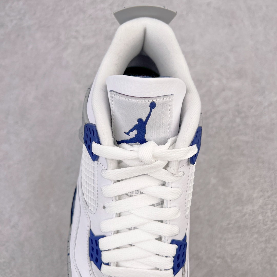 图片[5]-💰460 ＃GX Air Jordan AJ4 Retro 午夜蓝 DH6927-140 圈内最强四代 独家外贸特供尺码含 45.5 49.5 50.5 耗时半年巨作 全套原纸板楦头开发 原厂特供皮料加持 确保原汁原味 完美呈现四代版型 一比一鞋头弧度高度鞋身弧度 数据细节工艺流程均保持原鞋一致 原厂TPU网格鞋带扣 正确内里网布 菱角分明不变形无多余毛边 柔软性质感一致于原鞋 市场唯一原厂鞋扣模具 背面可见隐藏注塑口 原厂织唛标 原厂飞人电绣工艺 尾指中部跳三针 独家绑鞋带手法 印刷中底布 四线拉帮 米色美纹纸贴合固定 进口港宝加持 后跟自然饱满 全鞋荧光划线卡点 追求极致完美 每一双都是工艺品 多重QC质检 超越公司货的品控标准 实实在在的免检产品 尺码：40 40.5 41 42 42.5 43 44 44.5 45 45.5 46 47.5 48.5 49.5 50.5 编码：by5936030-运动鞋