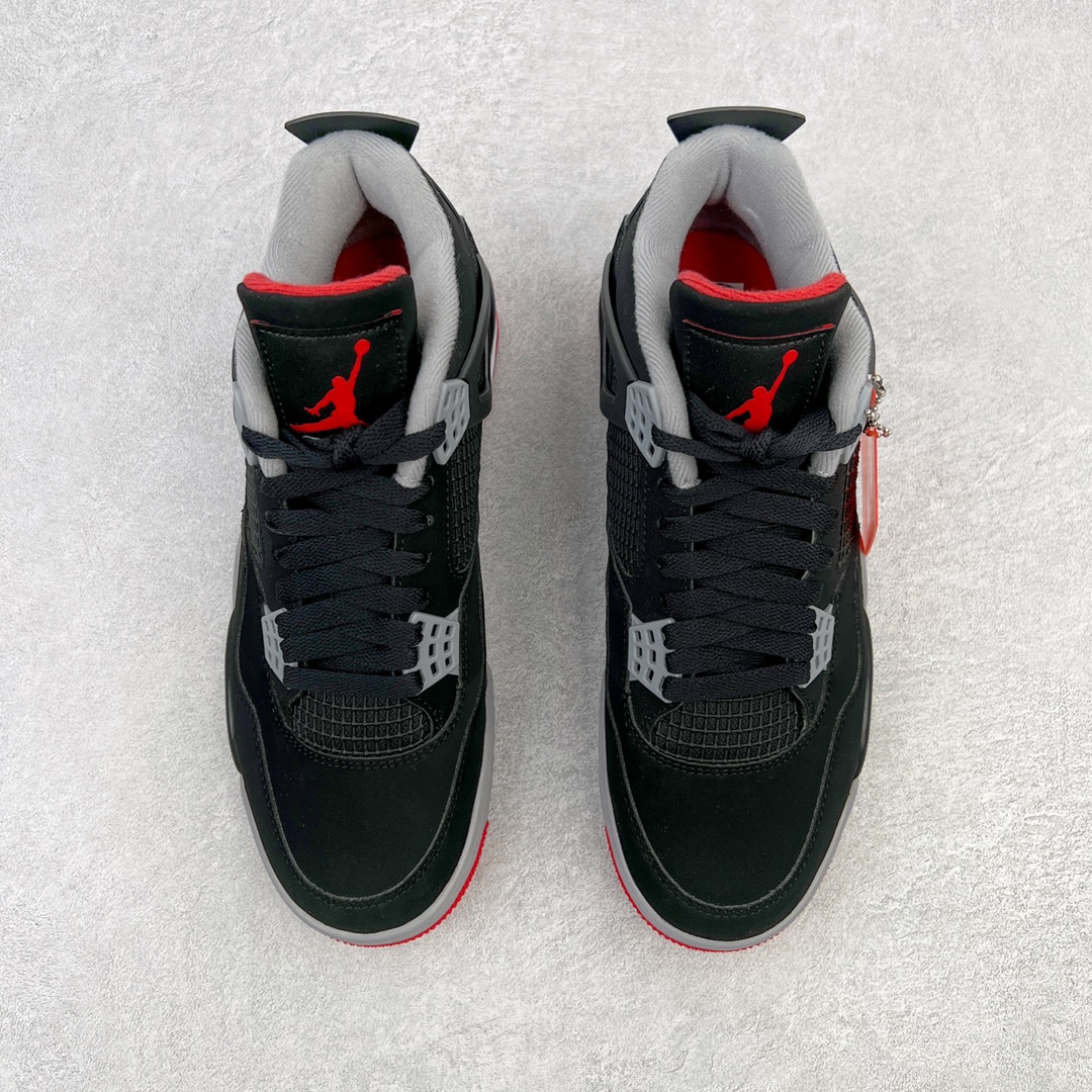 图片[2]-💰460 ＃GX Air Jordan AJ4 Retro 黑红红牛 308497-060 圈内最强四代 独家外贸特供尺码含 45.5 49.5 50.5 耗时半年巨作 全套原纸板楦头开发 原厂特供皮料加持 确保原汁原味 完美呈现四代版型 一比一鞋头弧度高度鞋身弧度 数据细节工艺流程均保持原鞋一致 原厂TPU网格鞋带扣 正确内里网布 菱角分明不变形无多余毛边 柔软性质感一致于原鞋 市场唯一原厂鞋扣模具 背面可见隐藏注塑口 原厂织唛标 原厂飞人电绣工艺 尾指中部跳三针 独家绑鞋带手法 印刷中底布 四线拉帮 米色美纹纸贴合固定 进口港宝加持 后跟自然饱满 全鞋荧光划线卡点 追求极致完美 每一双都是工艺品 多重QC质检 超越公司货的品控标准 实实在在的免检产品 尺码：40 40.5 41 42 42.5 43 44 44.5 45 45.5 46 47.5 48.5 49.5 50.5 编码：by5936030-运动鞋