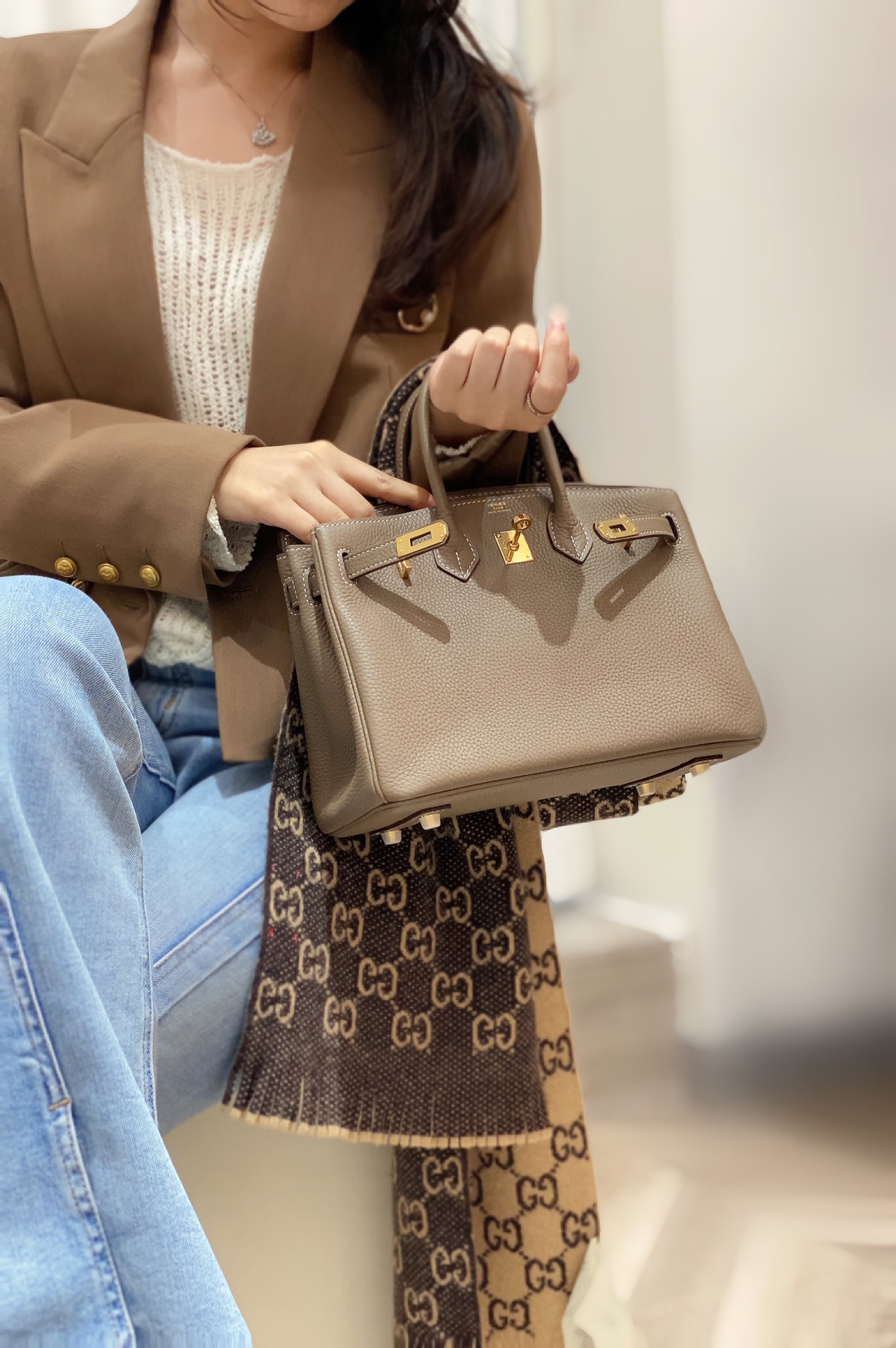 东方青苍都说好的Birkin 大象灰 4