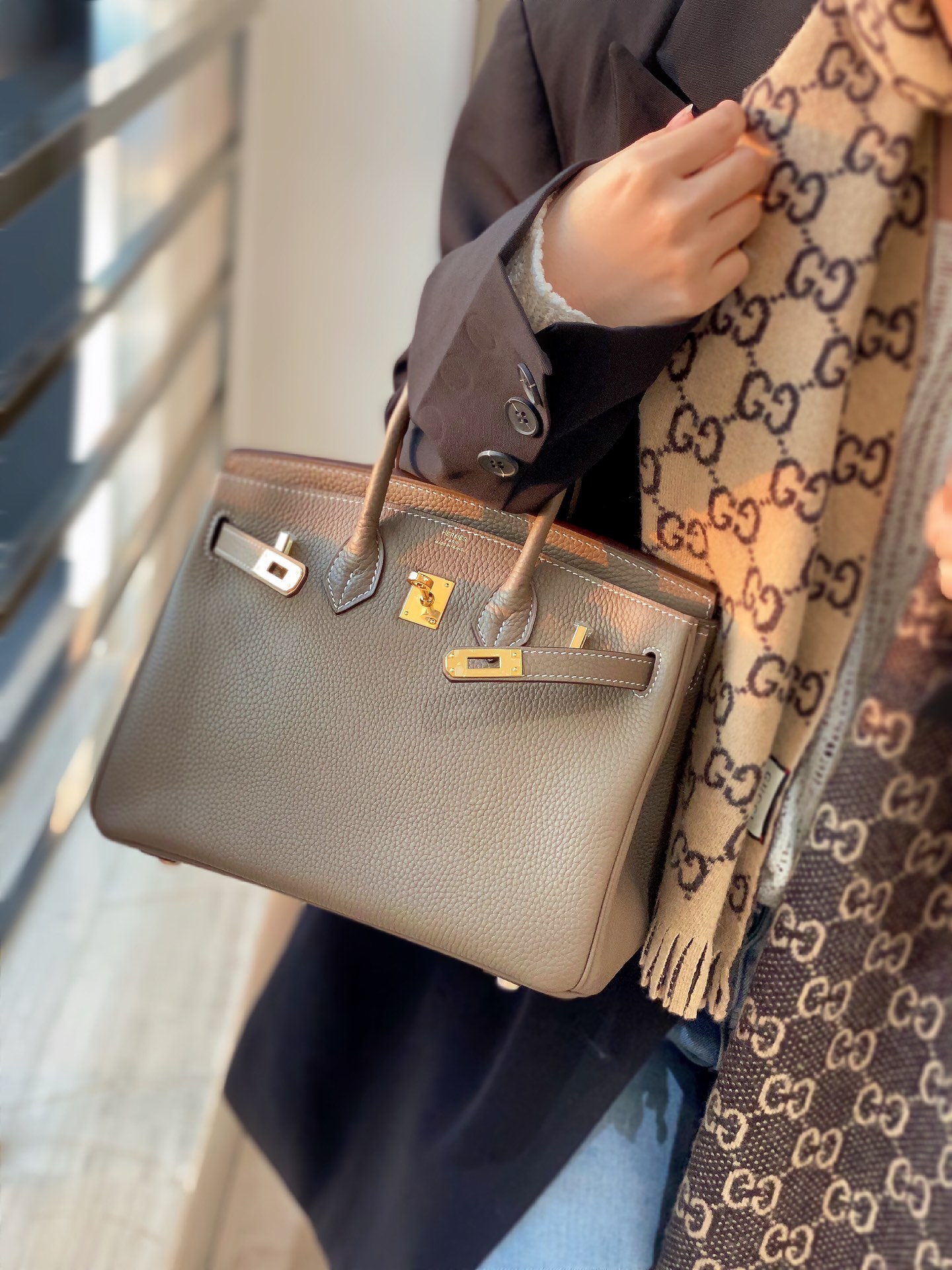 东方青苍都说好的Birkin 大象灰 5