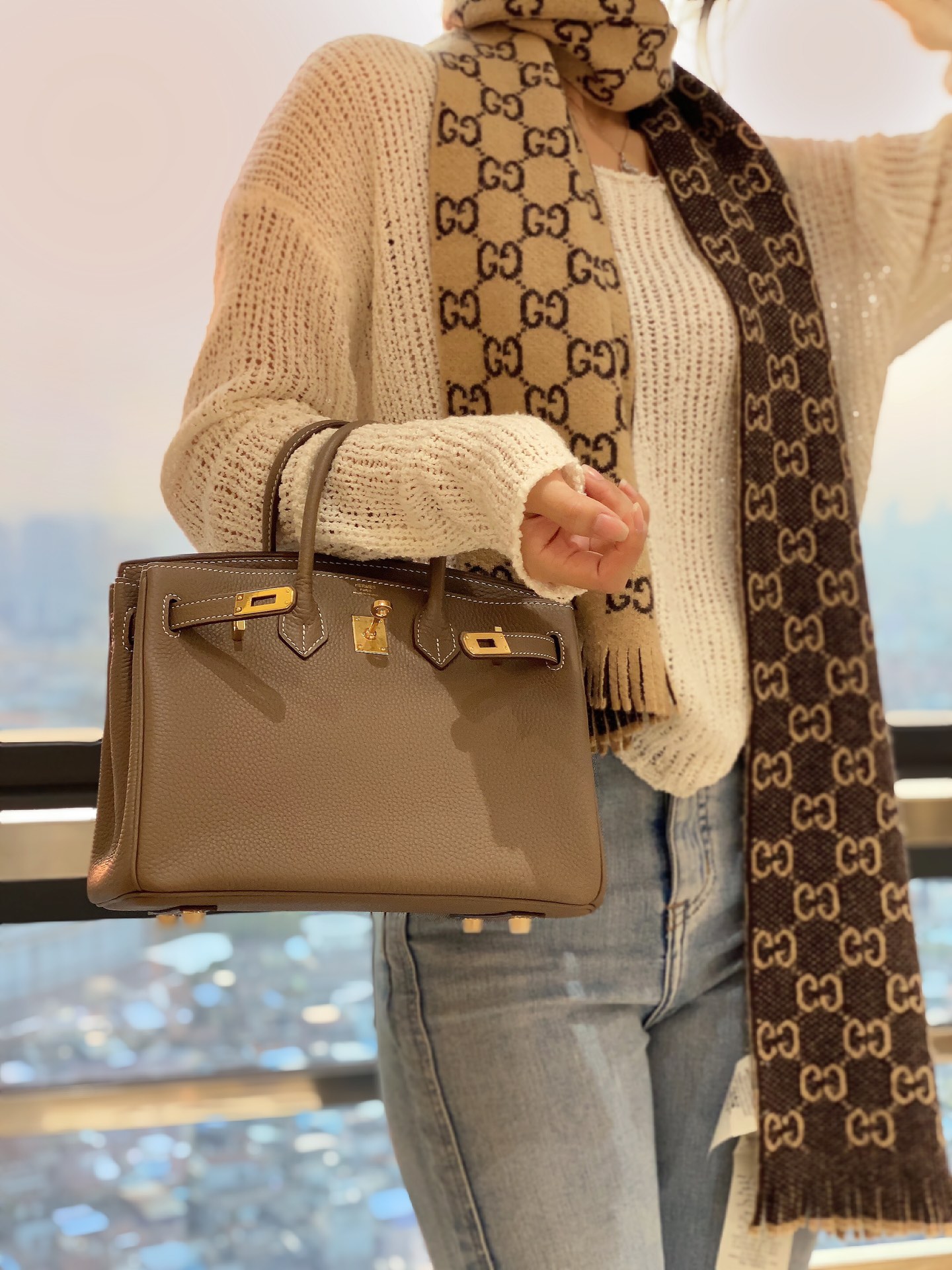 东方青苍都说好的Birkin 大象灰 9