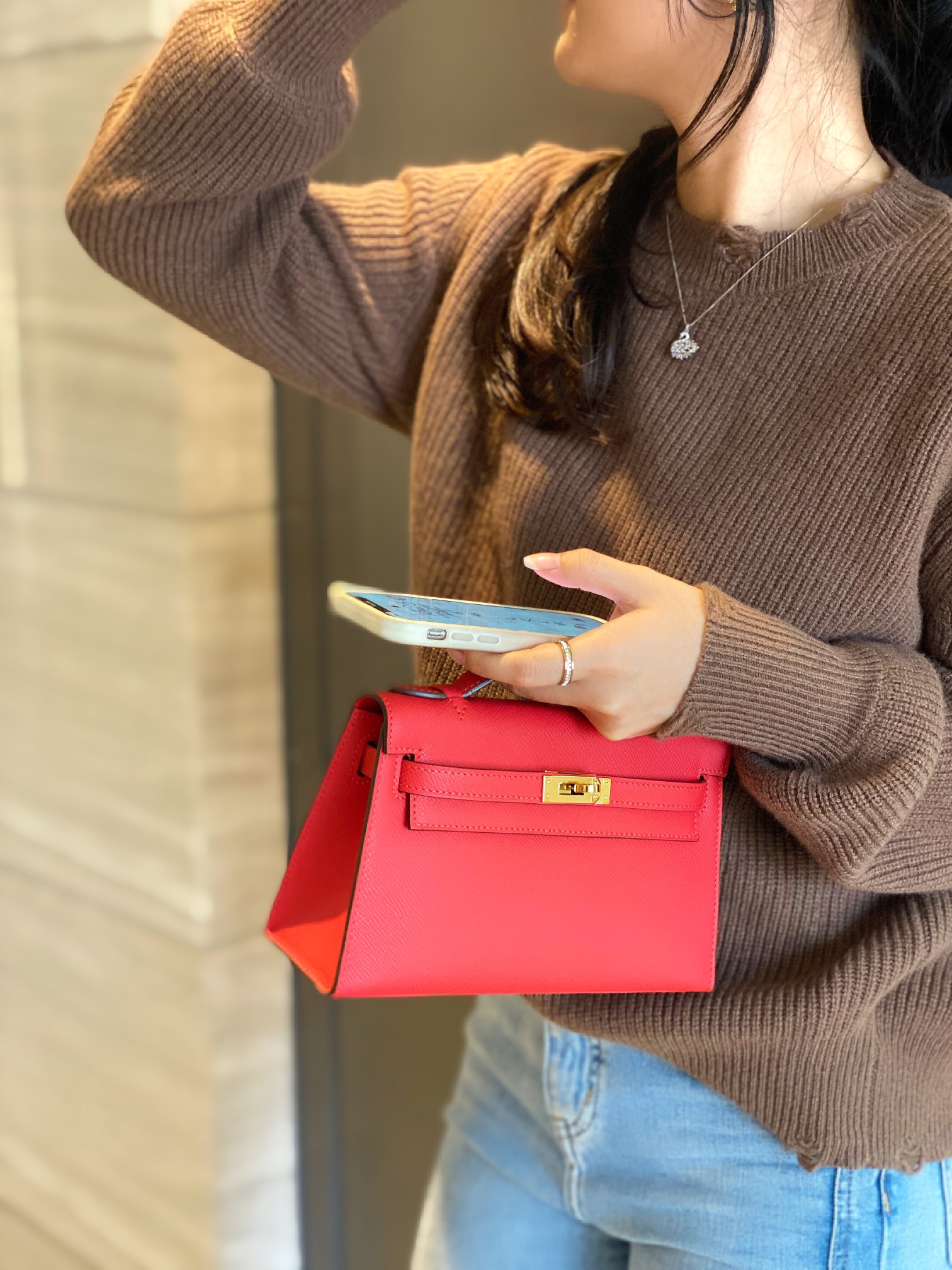 Hermès Luxury Designer Handbag Shoulder Crossbody Bag crafted in premium 8