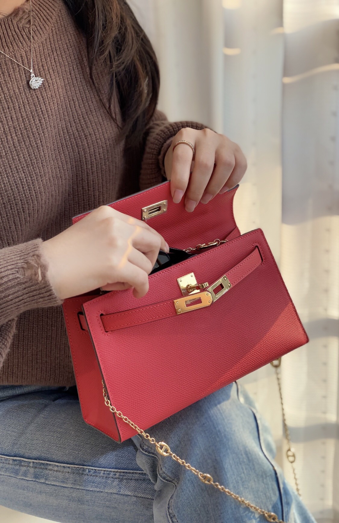 Hermès Luxury Designer Handbag Shoulder Crossbody Bag crafted in premium 4