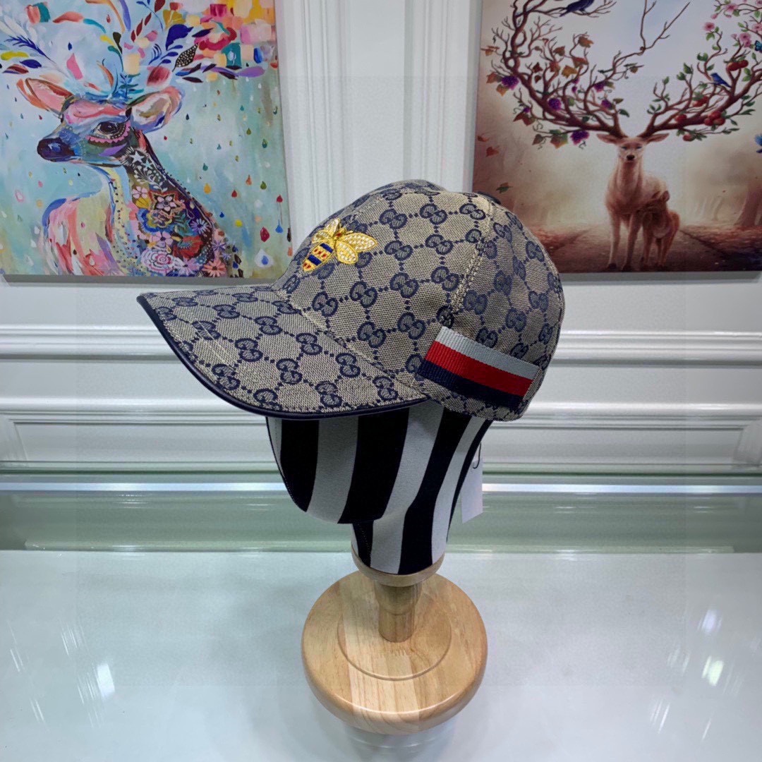 Gucci AAAA
 Hats Baseball Cap Embroidery Canvas Cotton Cowhide