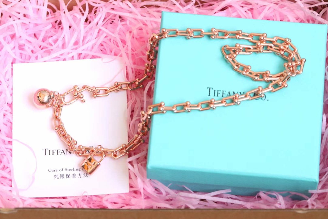 Tiffany & Co. 蒂芙尼tiffany&Co. hardward U型竹节扣项链