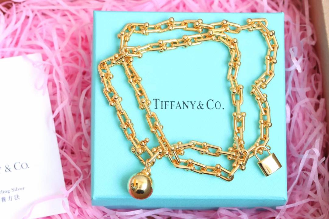 Tiffany & Co. 蒂芙尼tiffany&Co. hardward U型竹节扣项链