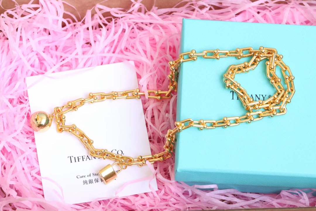 Tiffany & Co. 蒂芙尼tiffany&Co. hardward U型竹节扣项链