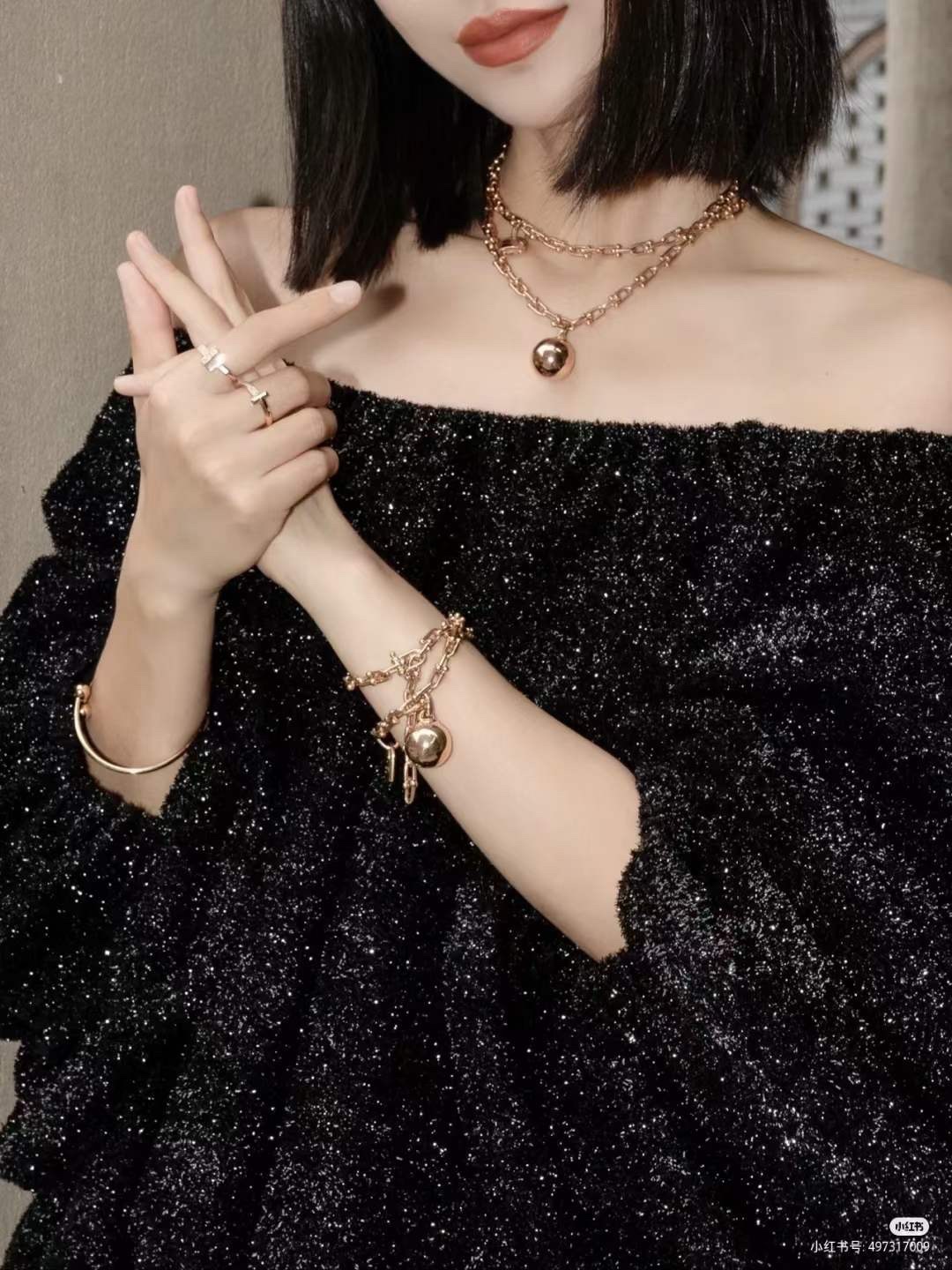 Tiffany & Co. 蒂芙尼tiffany&Co. hardward U型竹节扣项链