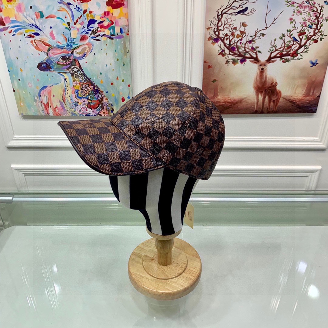 Louis Vuitton Hats Baseball Cap Cowhide PU