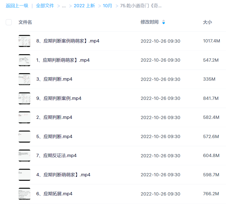 【易学上新】75.乾小道奇门《奇门遁甲应期判断方法9集》