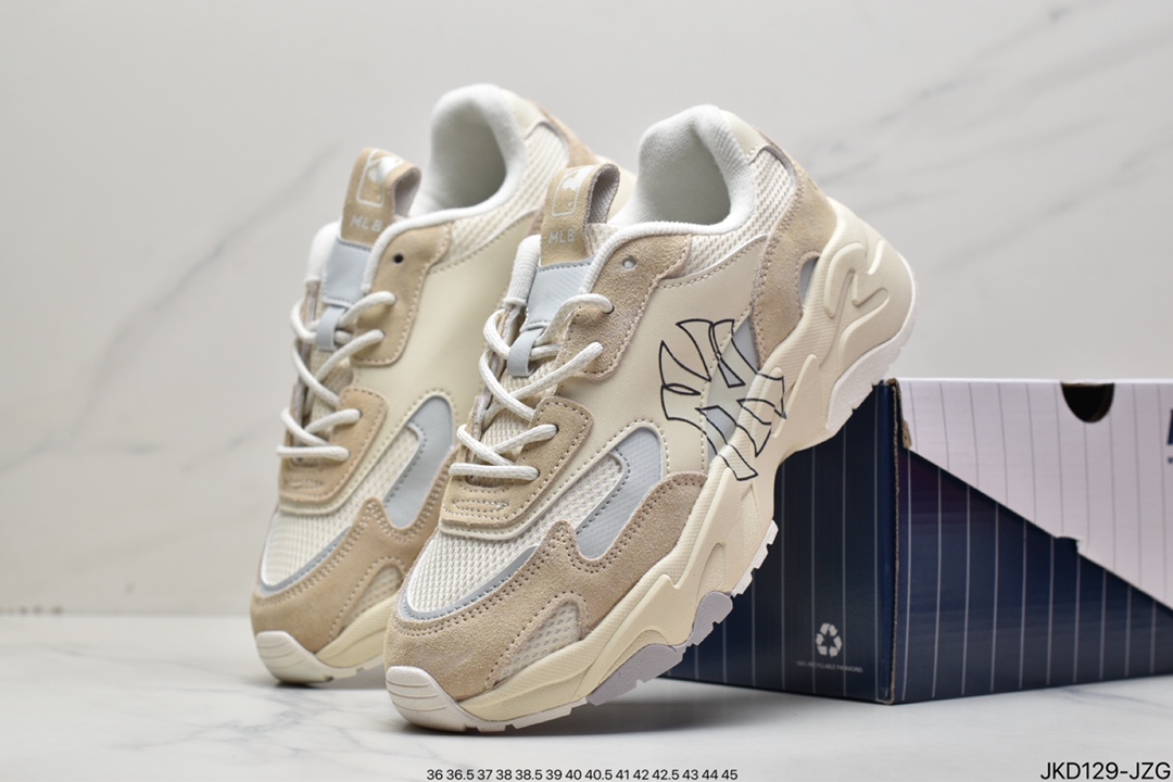 Korea will release NY American Rugby Yankees limited x MLB Big Ball Chunky A Running thick-soled daddy thick-soled casual sports jogging shoes 3ASHC3S1N-C0001