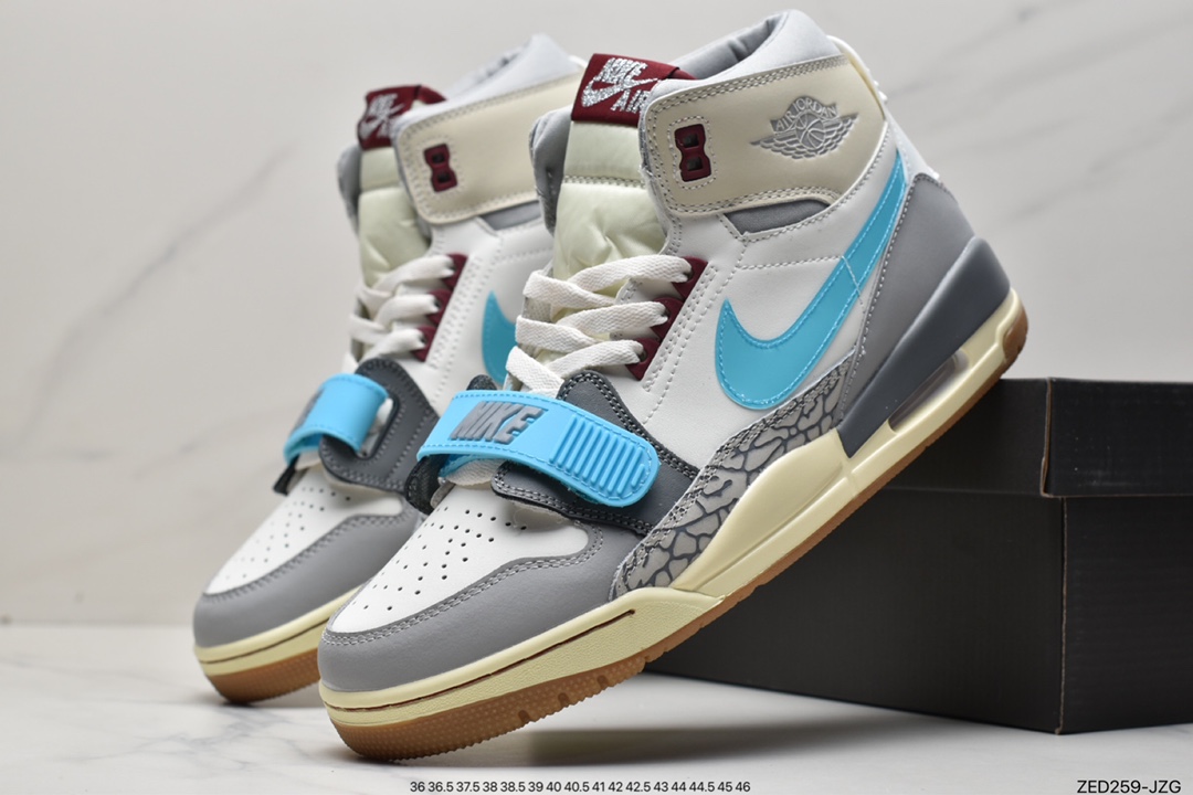260 纯原Air Jordan Legacy 三合一312 ”白灰蓝”有着交错结合的设计FB1875-141