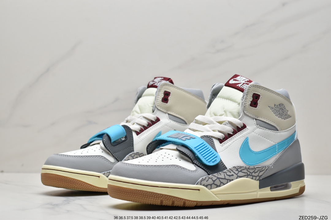 260 纯原Air Jordan Legacy 三合一312 ”白灰蓝”有着交错结合的设计FB1875-141
