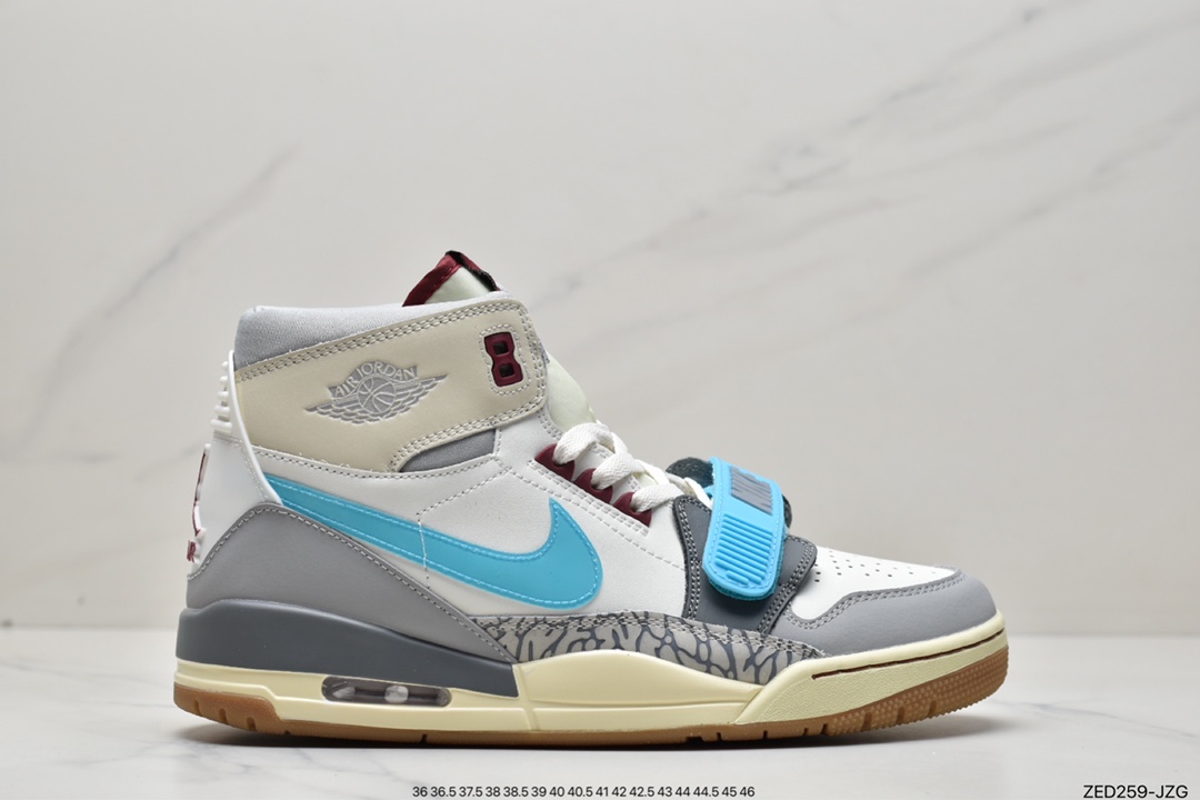 260 纯原Air Jordan Legacy 三合一312 ”白灰蓝”有着交错结合的设计FB1875-141