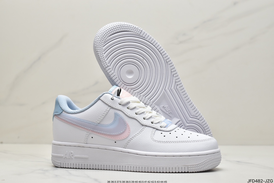 170 Nike Air Force1 Low White pink blue “3D眼镜红蓝粉”全新空军一号CW1574-100