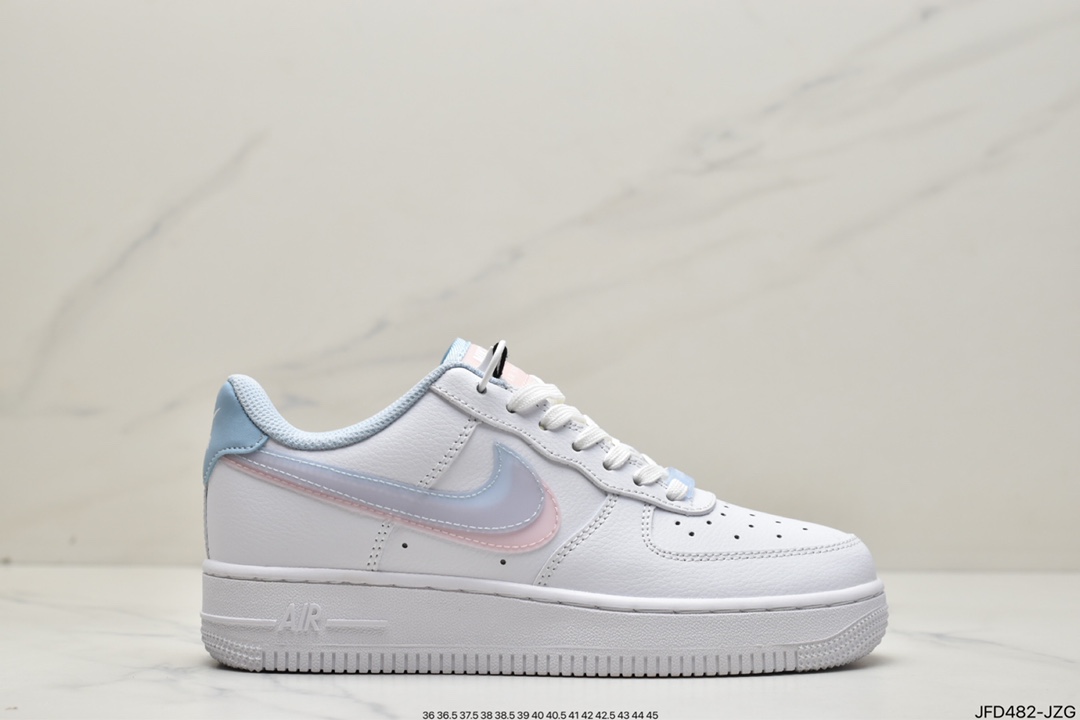 170 Nike Air Force1 Low White pink blue “3D眼镜红蓝粉”全新空军一号CW1574-100