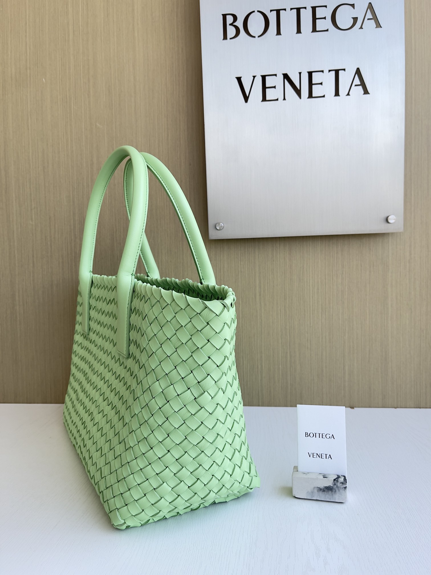 Bottega Veneta Hand-woven lambskin inside and out