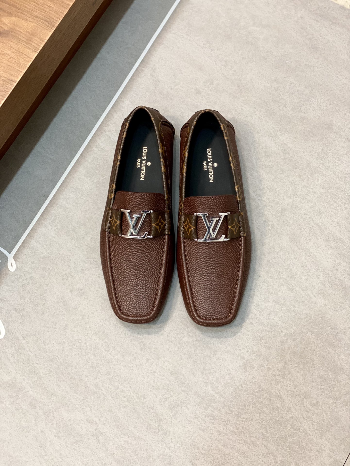 Buy Replica
 Louis Vuitton Shoes Moccasin Calfskin Cowhide