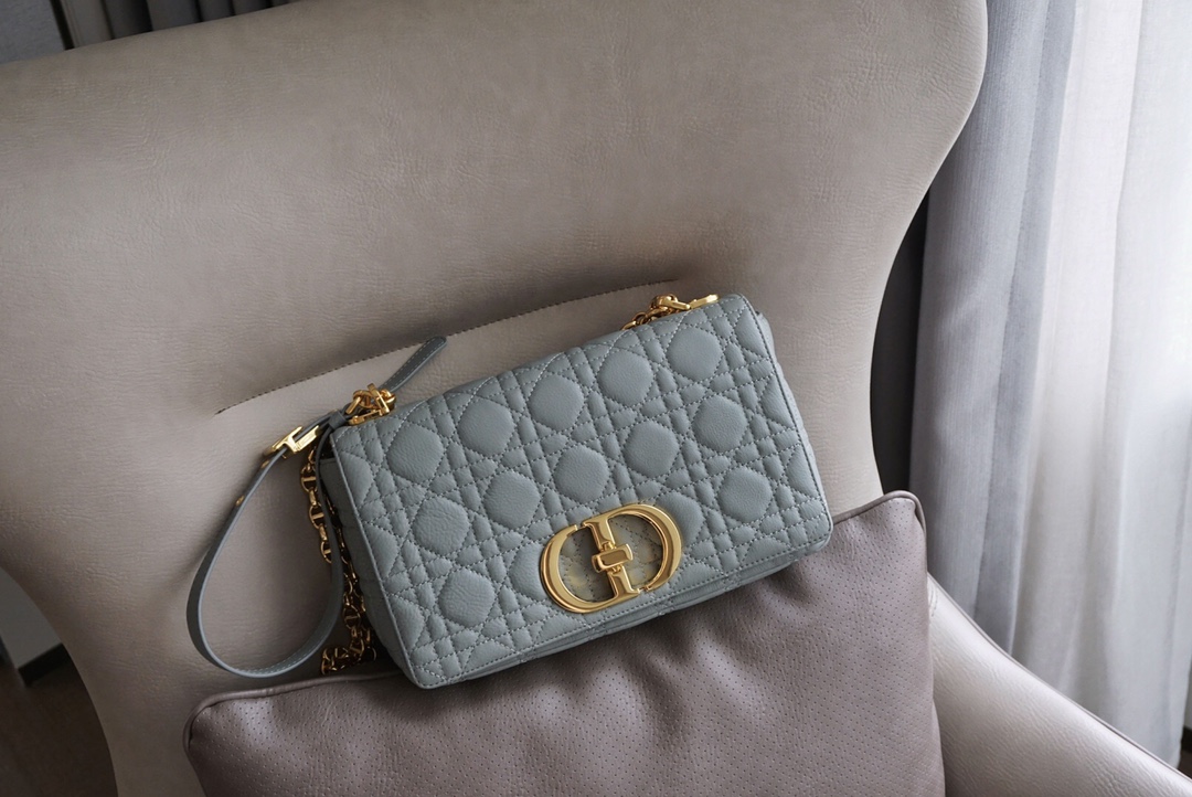 Dior Caro Crossbody & Shoulder Bags Grey Casual