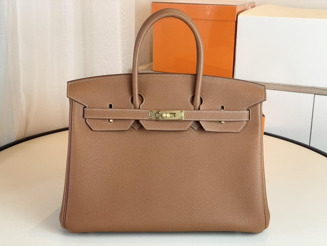 Hermes Birkin AAAAA+
 Bags Handbags Brown Coffee Color Gold Hardware Frosted