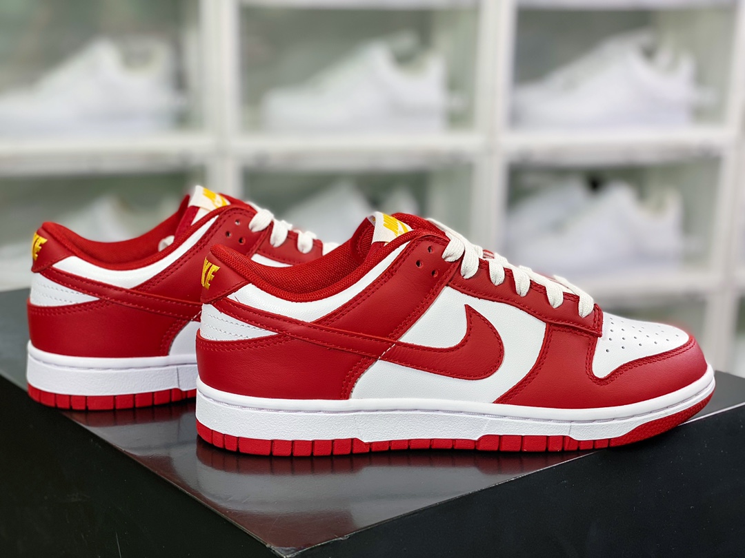 320 SB Dunk Low"White Red Yellow"扣篮系列低帮休闲运动滑板板鞋DD1391-602