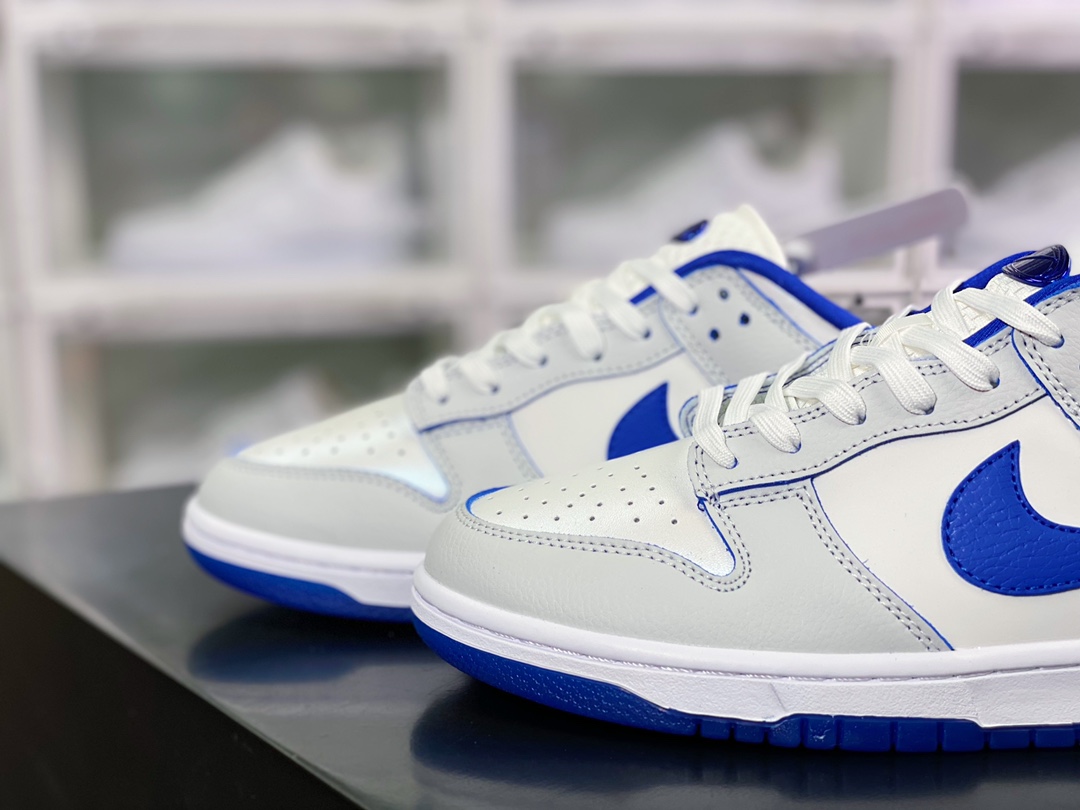 220 WMNS SB Dunk Low GS"Ivory Hyper Royal"扣篮系列低帮休闲运动滑板板鞋“米白蓝”FB1841-110