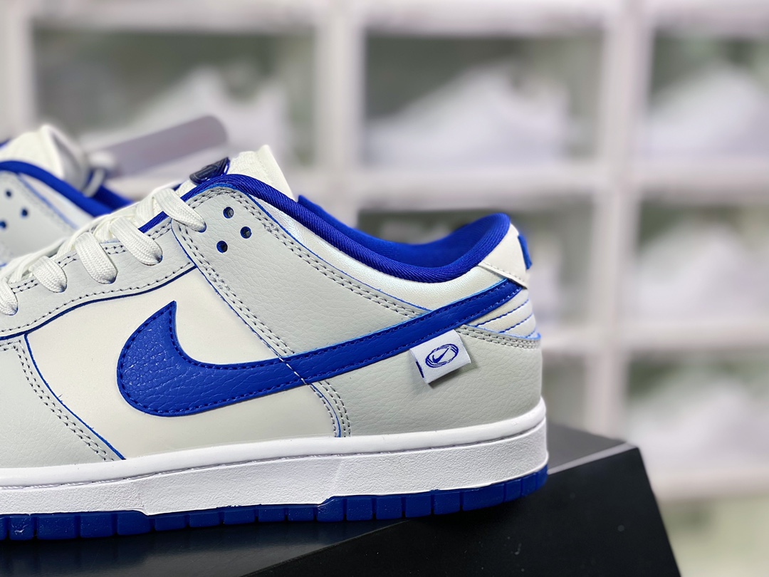 220 WMNS SB Dunk Low GS"Ivory Hyper Royal"扣篮系列低帮休闲运动滑板板鞋“米白蓝”FB1841-110