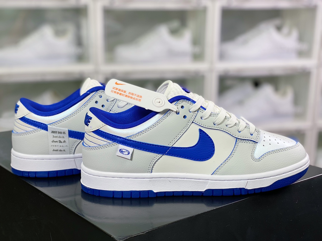 220 WMNS SB Dunk Low GS"Ivory Hyper Royal"扣篮系列低帮休闲运动滑板板鞋“米白蓝”FB1841-110