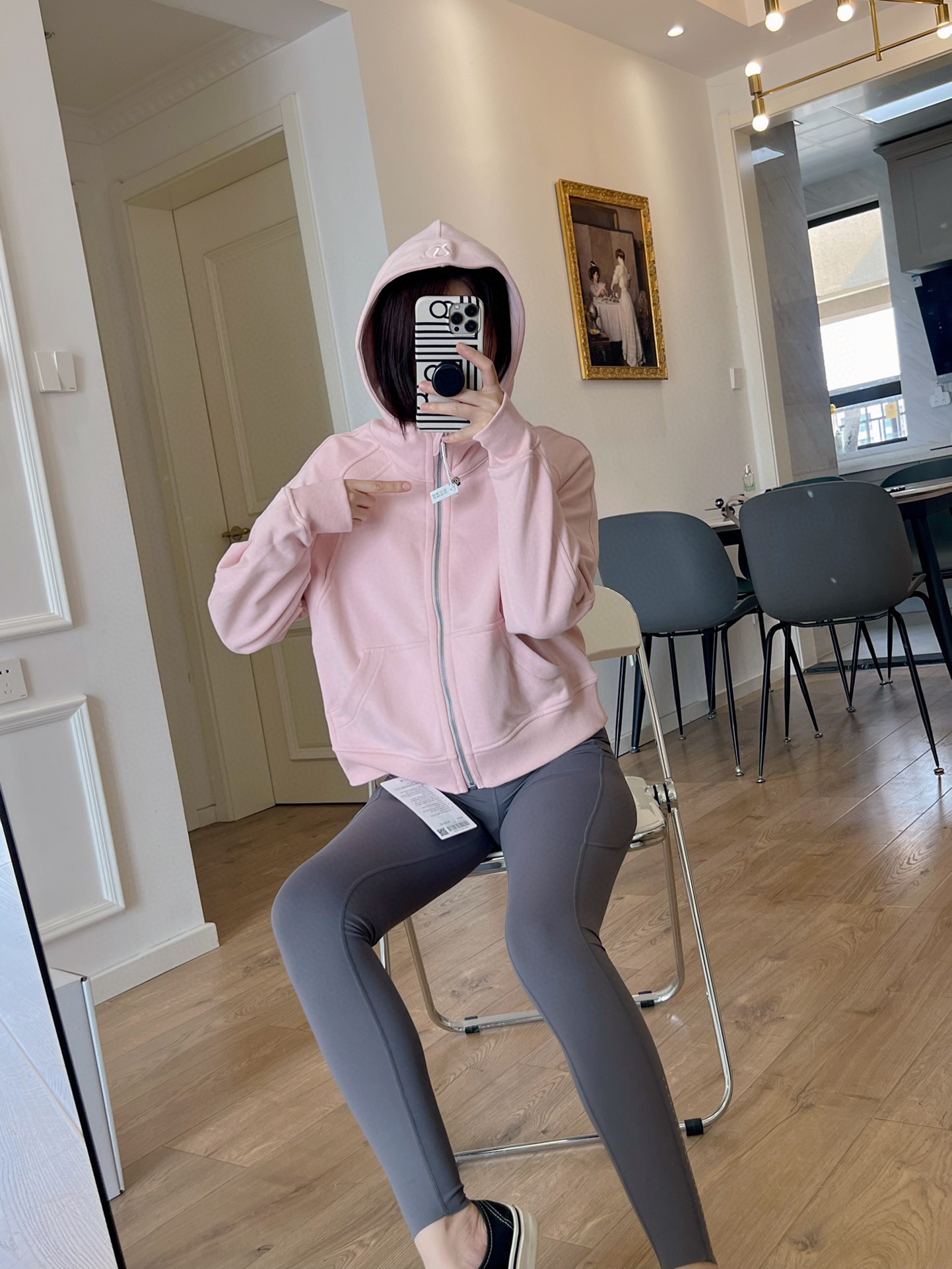 LU Yoga Sweatshirt and Yoga Pants Matching Set - Comprehensive 7