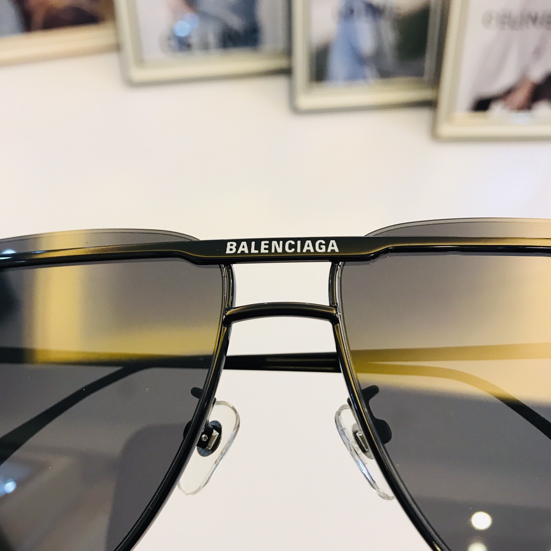 BALENCIAGA巴黎世家2022最新金属框男女通用太阳眼镜