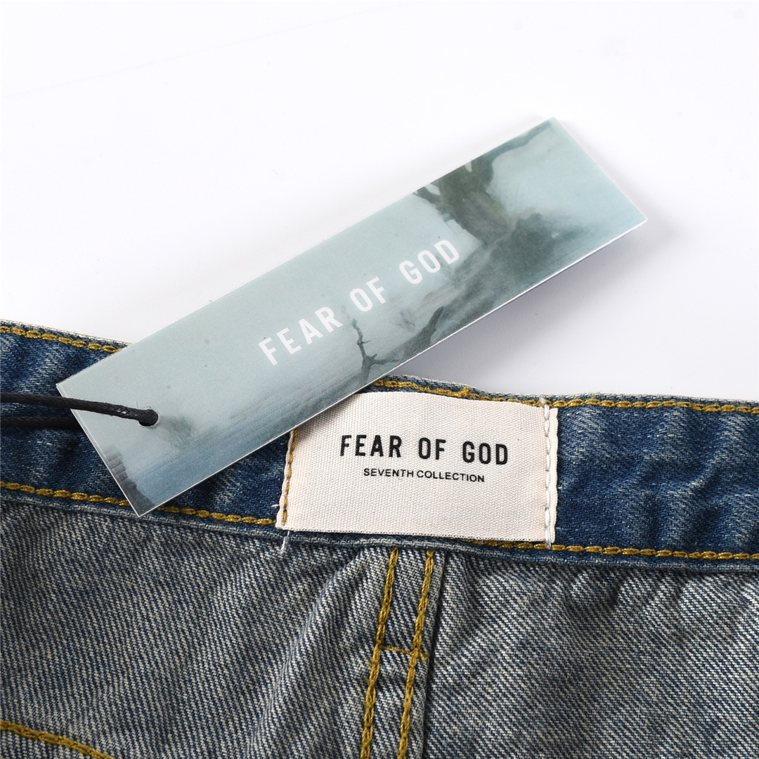 260 FEAR OF GOD 20FW 飘带破坏牛仔裤