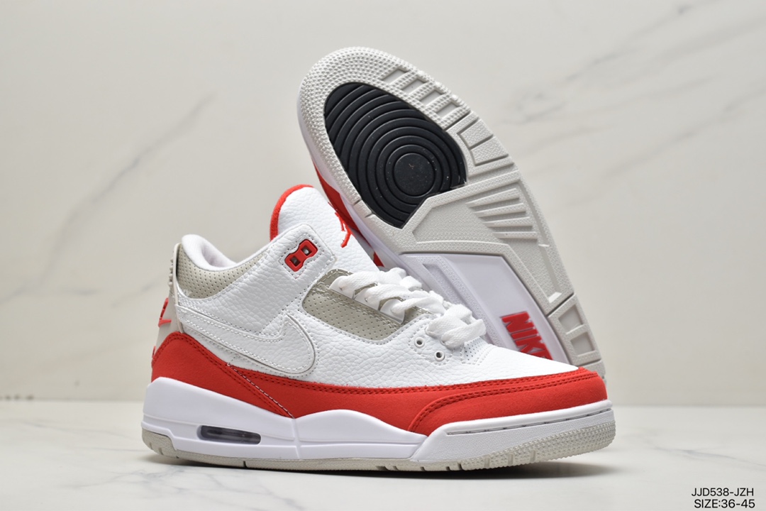 130 潮流教父藤原浩主理品牌Fragment Design x Air Jordan 3 SP”Fragment”迈克尔·乔丹AJ3代中帮篮球鞋” DA3595