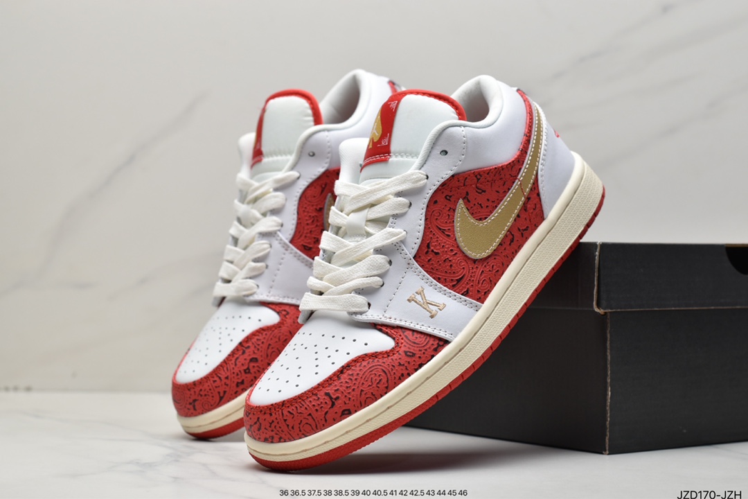 140 耐克Nike Air Jordan 1 Low OG SP”Black/Red”AJ1乔丹一代AO9944-441
