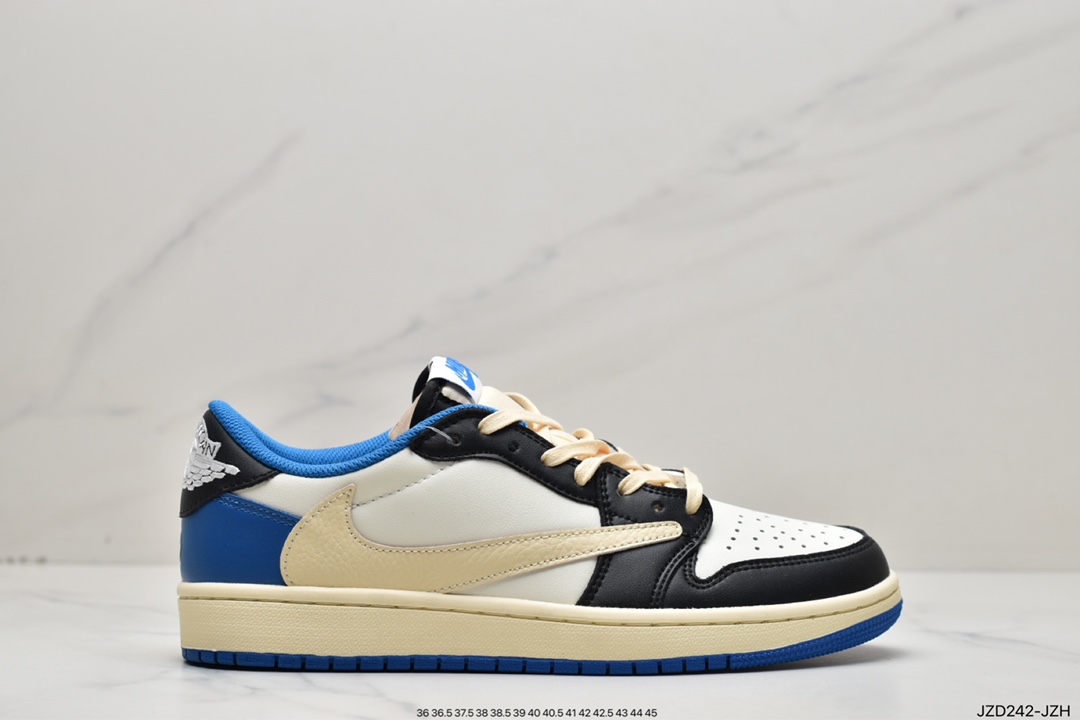 140 Travis Scott x Air Jordan AJ1 Low QX 倒钩TS联名低帮板鞋