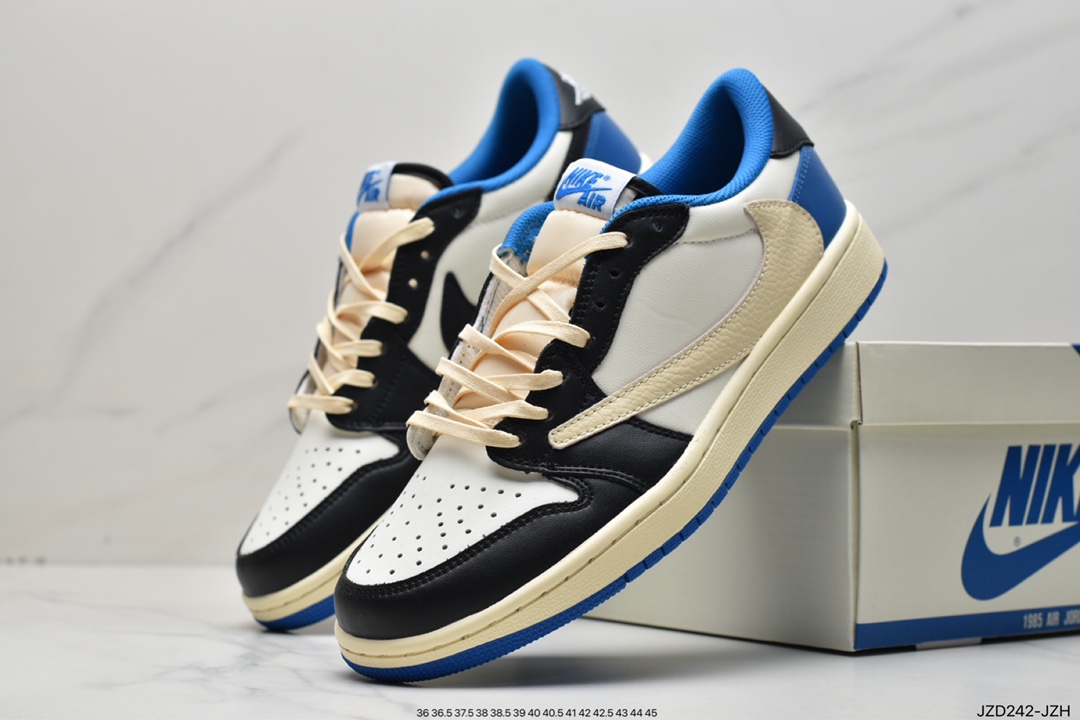 140 Travis Scott x Air Jordan AJ1 Low QX 倒钩TS联名低帮板鞋