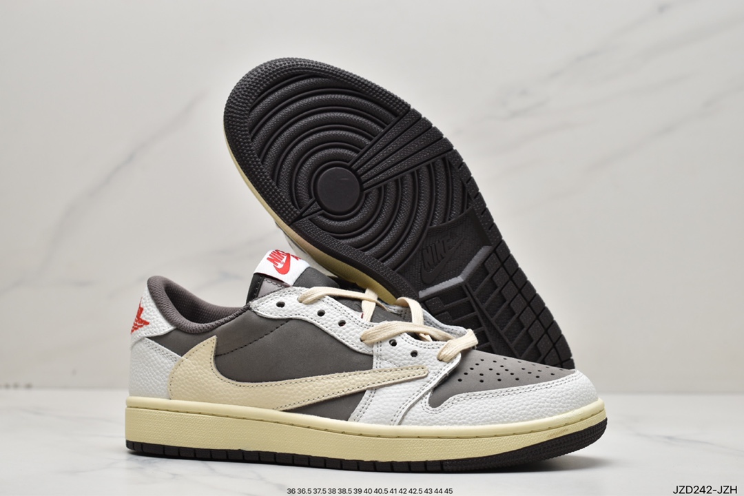 140 Travis Scott x Air Jordan AJ1 Low QX 倒钩TS联名低帮板鞋