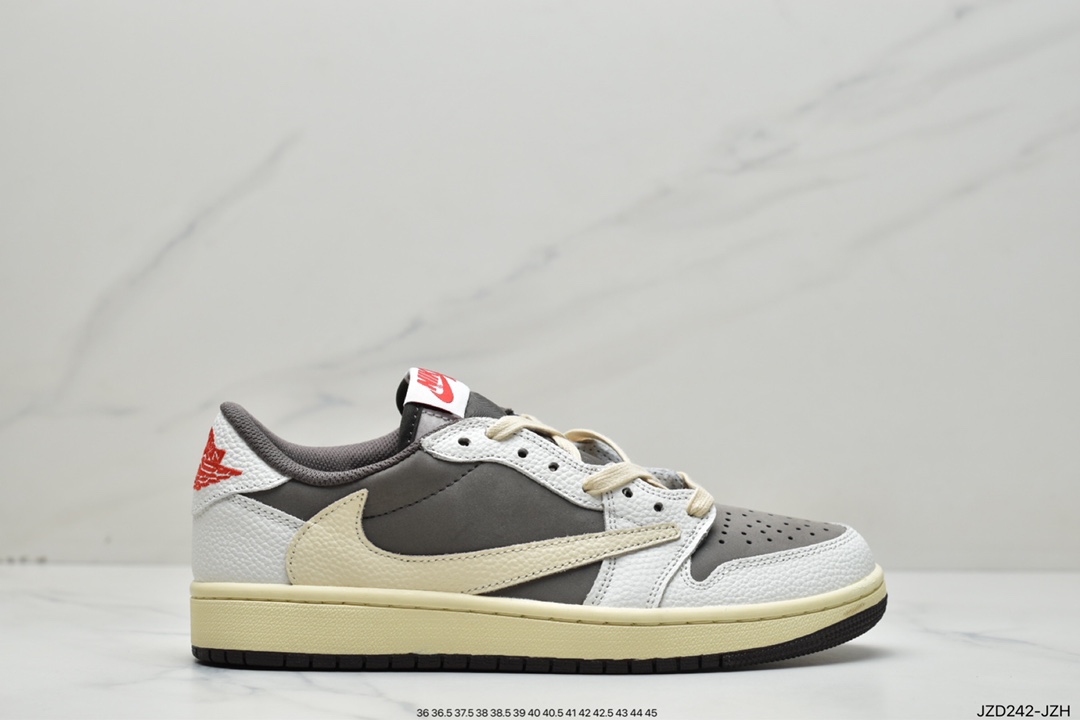 140 Travis Scott x Air Jordan AJ1 Low QX 倒钩TS联名低帮板鞋