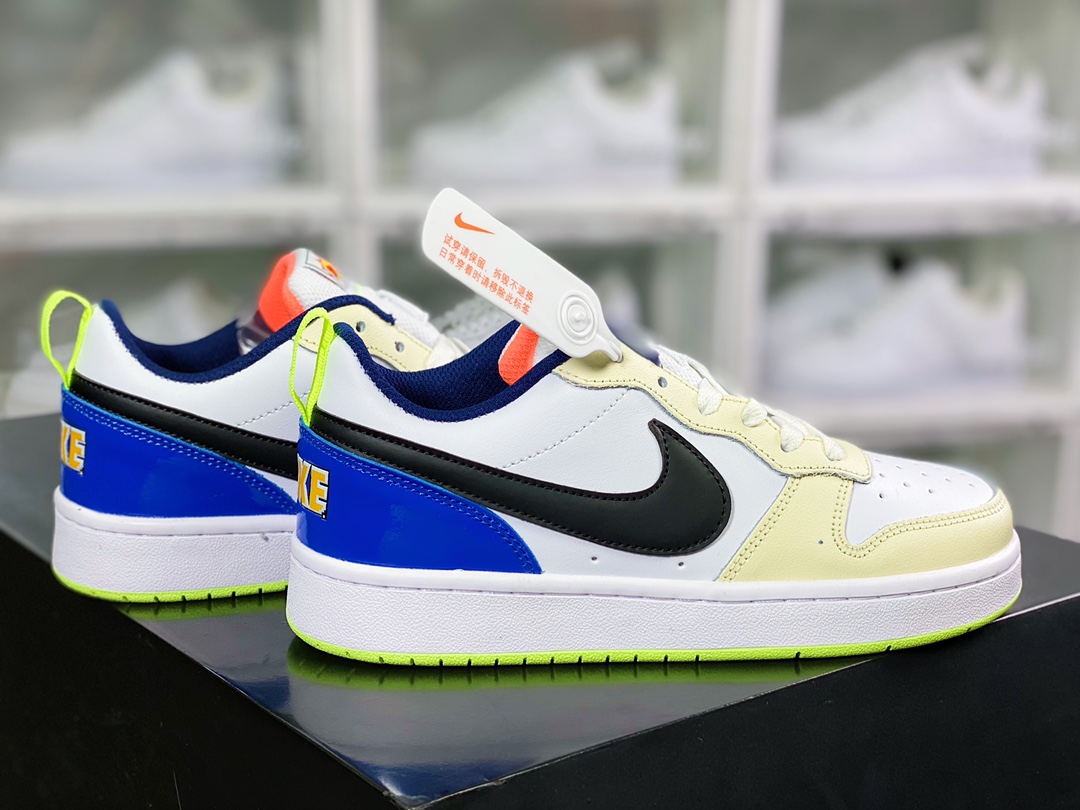 200  Court Borough Low 2”Milk/Racer Blue/Volt”学院系列FB1394-101