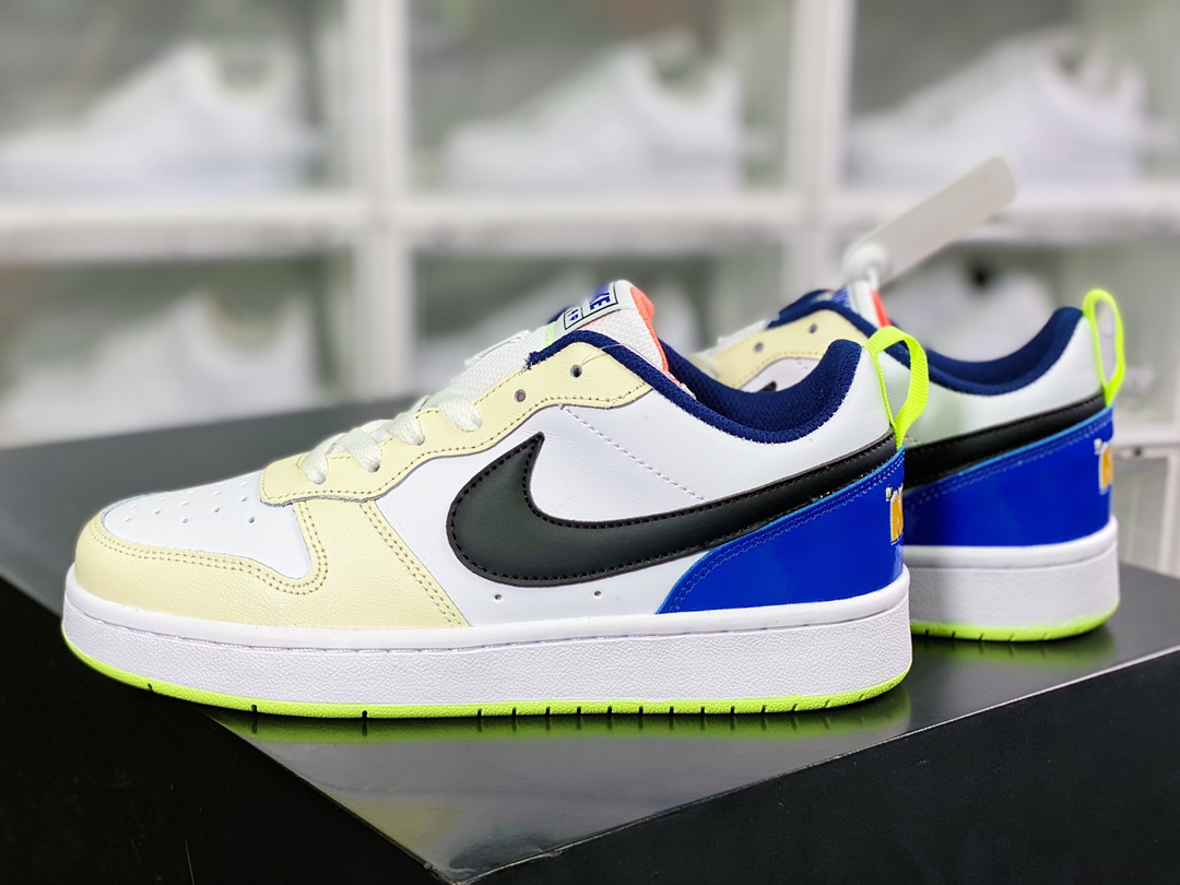 200  Court Borough Low 2”Milk/Racer Blue/Volt”学院系列FB1394-101